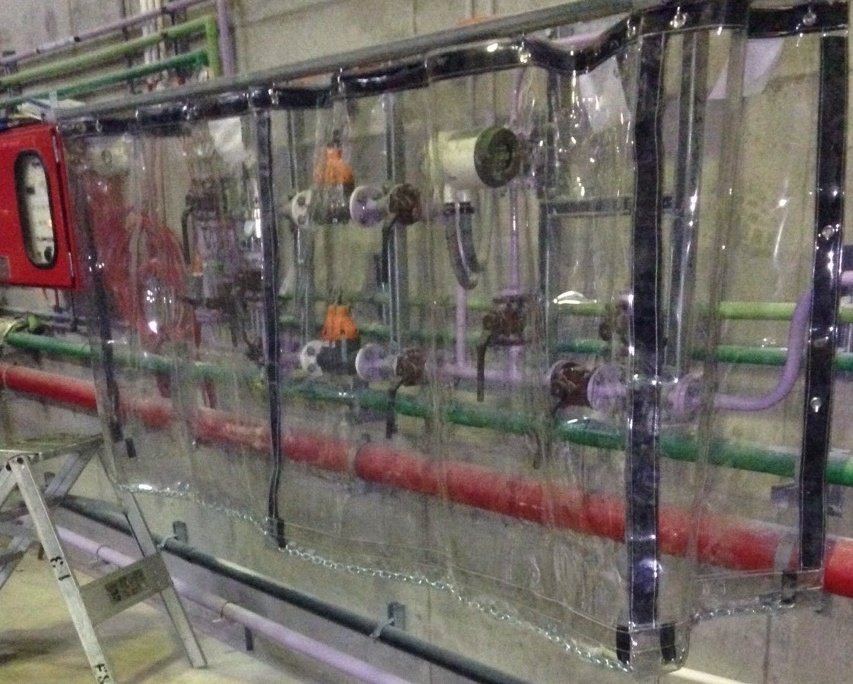 Chemical Safety Curtains - Clear