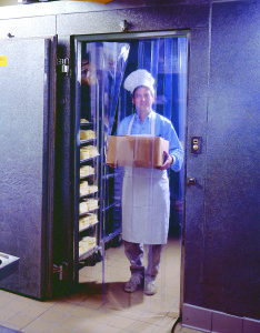 Cold storage freezer and refrigeration vinyl strip curtains