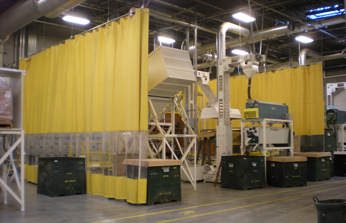 Industrial Safety Curtain Wall Dividers