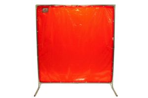 Welders utilized welding screens to protect welders and those in the facility, as well as control temperatures and reduce noise.