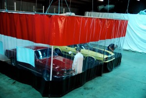 Body shops curtains layouts