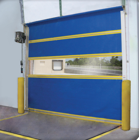 Industrial Vinyl Roll Up Doors – Manual Steel Guard Main Image ID2884