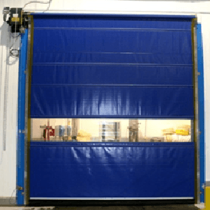 Steel Guard Safety Vinyl Roll Up Doors - Motorized