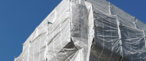 Containment Tarp for High Rise