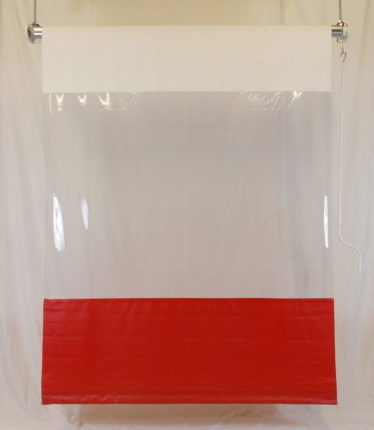 Industrial Vinyl Roll Up Curtains – Crank Style Steel Guard Main Image ID4286