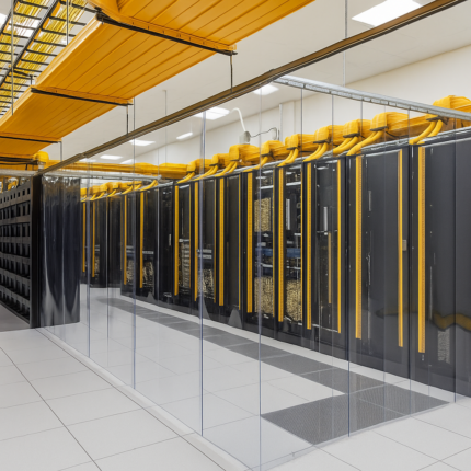Data Center Hot Aisle Containment Curtains Steel Guard Main Image ID5193