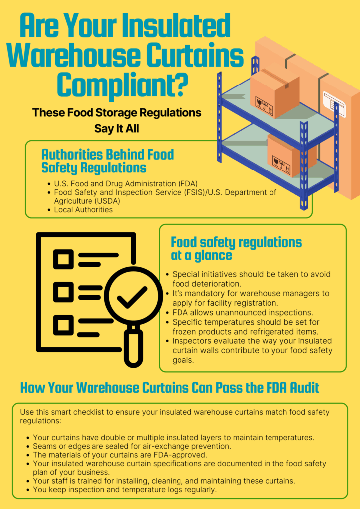 Warehouse Curtains Compliancy List Food Storage